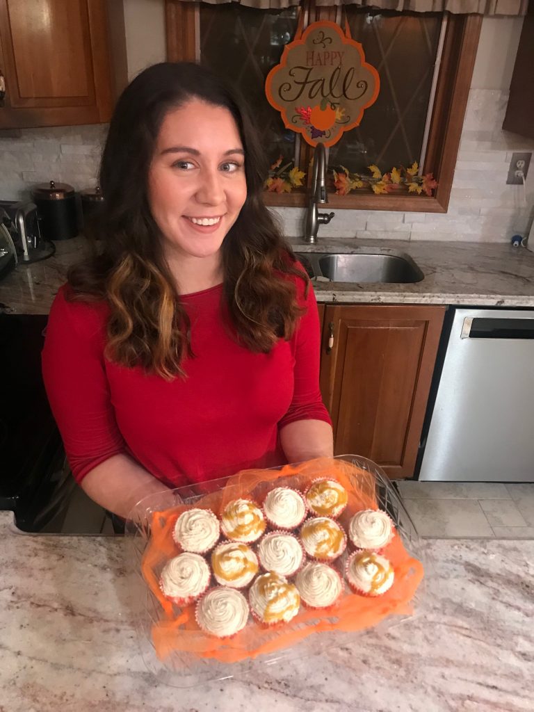 Eynon resident Lindsay Kapinus is this week’s Local Flavor: Recipes We Love contest winner for her Apple Cider Cupcakes. GIA MAZUR / STAFF PHOTO