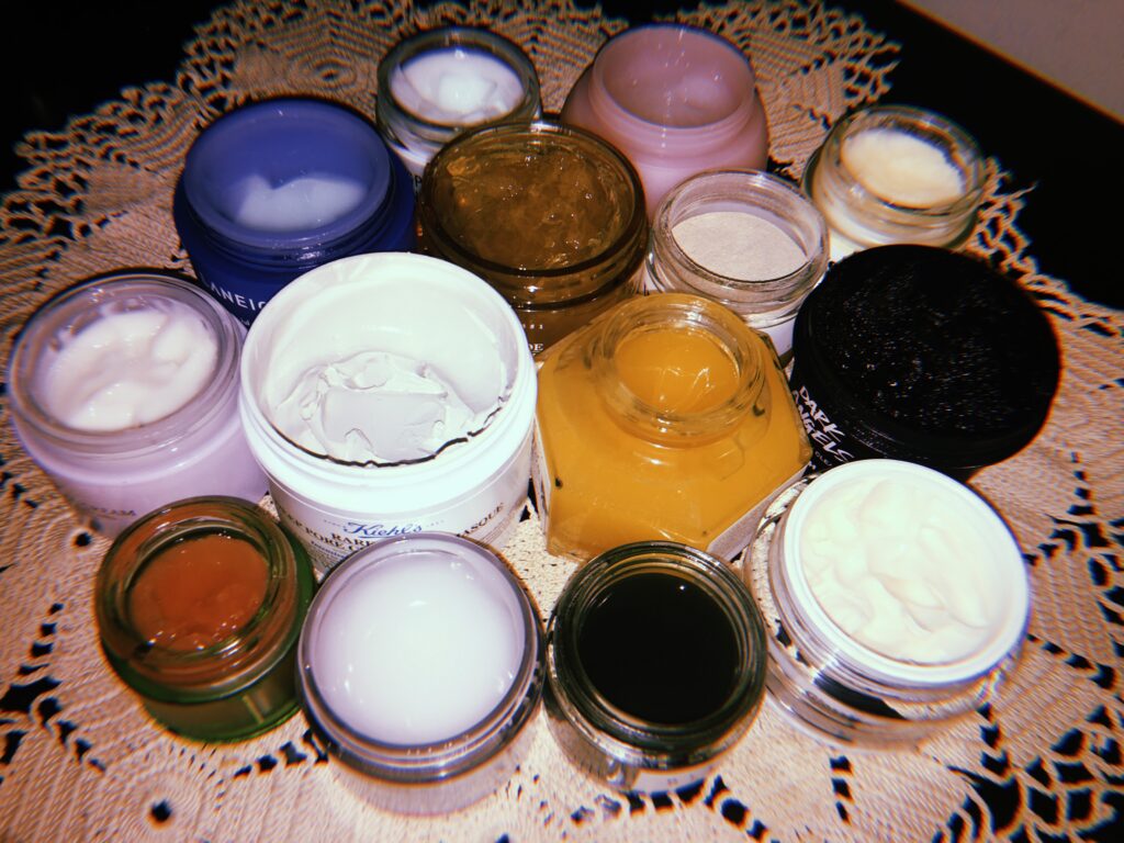 Jars of skin care