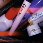 items in makeup bag