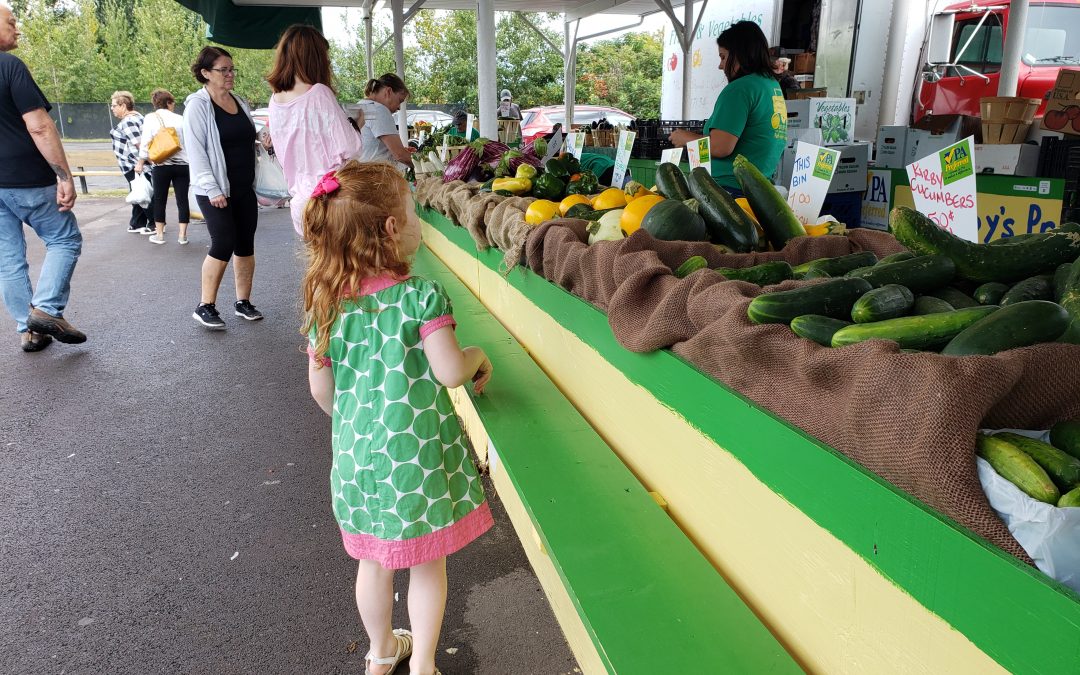 Getting my daughter excited about vegetables: the farmers market challenge