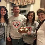 GIA MAZUR / STAFF PHOTO PAWSitiviely for the Animals board members, from left, Lynette Labukas, Kevin and Lisa Young and Jeanie Sluck, display the Youngs’ Sherry Wine Cake, which earned the organization a grocery gift card through Local Flavor Gives Back.
