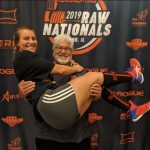 SUBMITTED PHOTO Matis, in her dad, Stanley's, arms at Raw Nationals in Lombard, Ill.