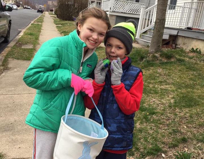 Egg hunt connects friends who must be apart