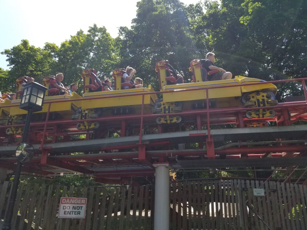 People on Storm Runner at Hersheypark