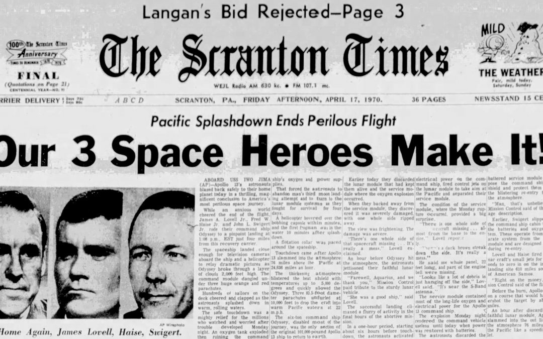 Apollo 13 – Day 7 – Splashdown
