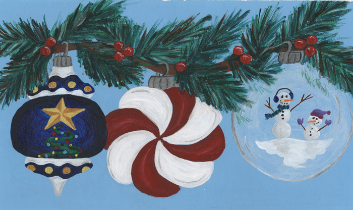 Painting of ornaments