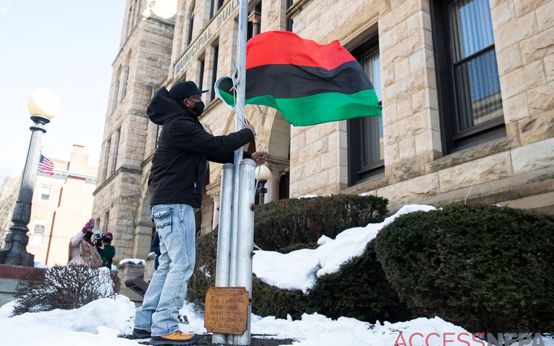 City raises Pan-African flag to celebrate Black History Month