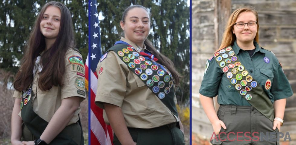 Local Female Eagle Scouts Make History Access Nepa 8222