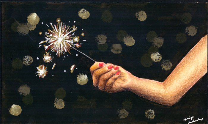 July art of sparkler